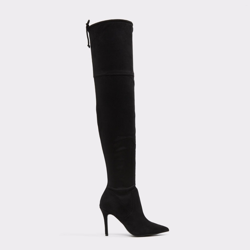 Sexy Sassy Black Over The Knee Aldo Boots - Picture 4 of 8